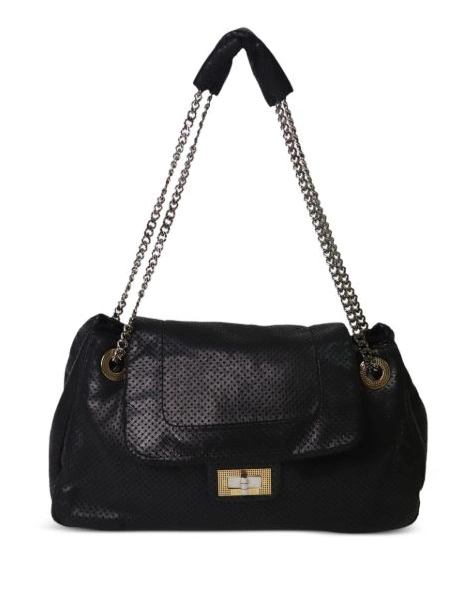 HOT SALE Women 2006-2008 flap shoulder bag CHANEL fully-perforated 0501